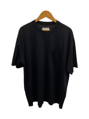 STEIN T-SHIRT 24SS OVERSIZED POCKET TEE L COTTON BLACK ST.833 Used 