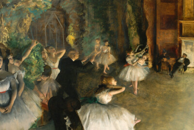 The Rehearsal Ballet Stage Edgar Degas Dance Art Wall Room Poster - POSTER 20x30