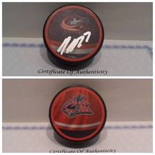 Nick Blankenburg Signed Columbus Blue Jackets Puck COA Nashville CLEARANCE