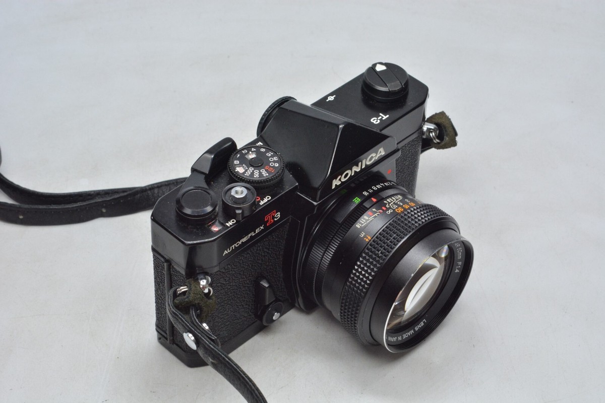 コニカKONICA AUTOREFLEX T3 ➕AR50 mmF1.4 App N.MINT++ *READ] Konica Autoreflex T3 black w/ Hexanon AR
