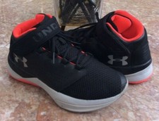 Under Armour Get B Zee Black Basketball Ankle Strap Shoes Size 6Y 12990 EUC.