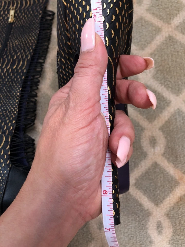 London Trash Crucify Wedge Strappy High Heel  Leather Boots 8 Gold Snake Black - Image 4 of 4