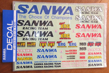 Original Sanwa Racing Team ERG SRT M8 Helicopter Dekorbogen Decal Aufkleber