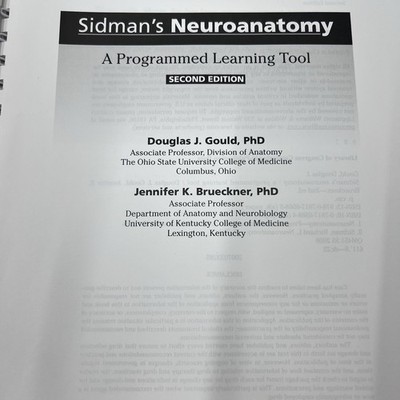 Sidman's Neuroanatomy: A Programmed Learning Tool Point Lippincott Williams