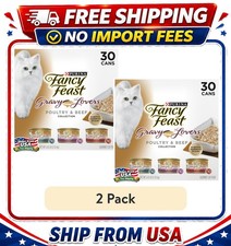 2 pack  Purina Fancy Feast Gravy Lovers Wet Cat Food Poultry  Beef, Variety