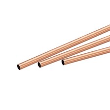 3Stk. Kupfer Rundrohr 4mm Au&szlig;endurchmesser 0,25mm Wanddicke 200mm L&auml;nge Rohr