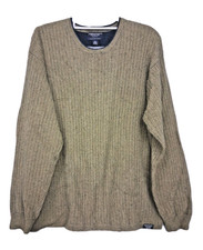 American Eagle Fisherman Sweater Mens XL Donegal Wool Blend Crew Neck Marled
