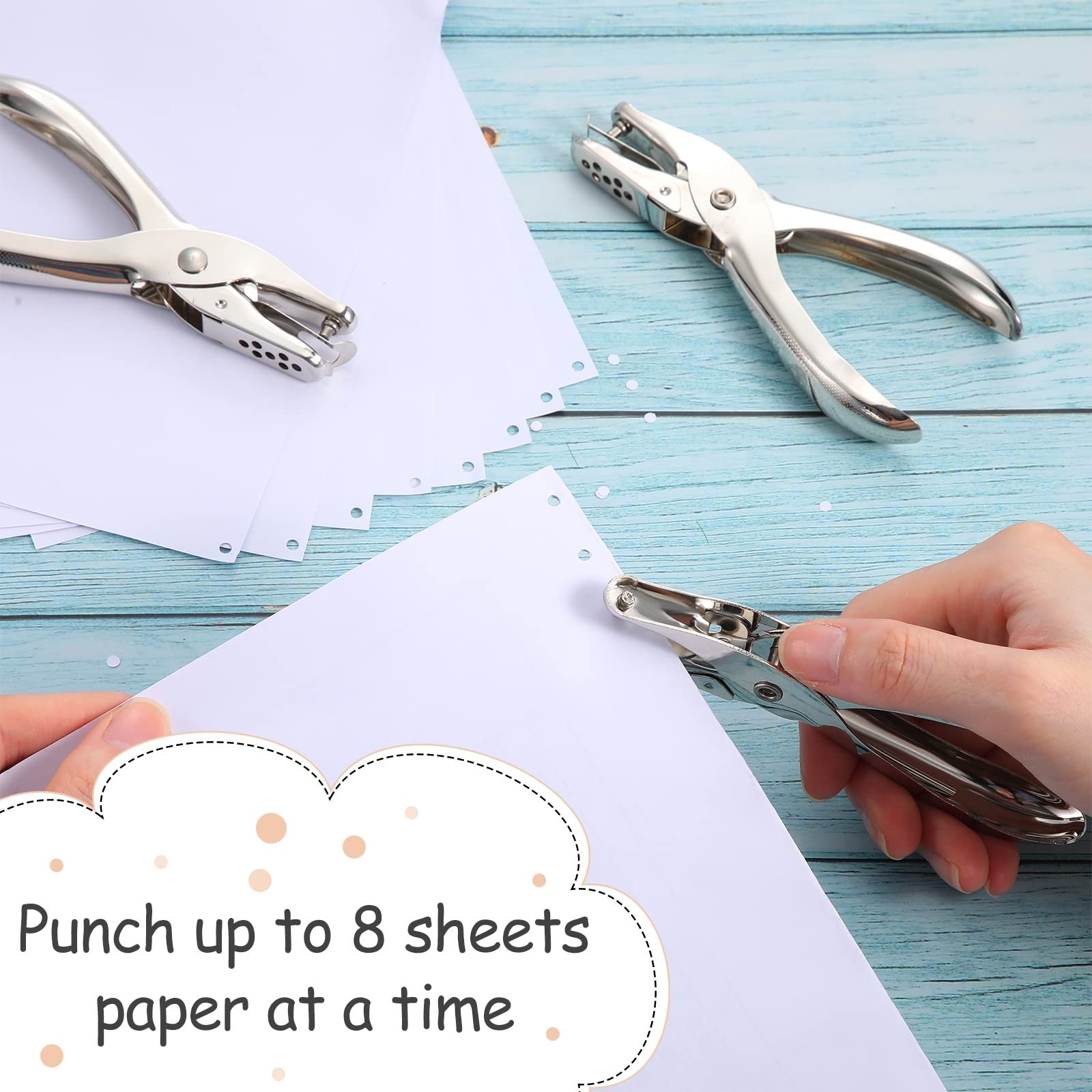 Yexiya 20 Pcs Single Hole Punch Circle Small 1/8 inch One Hole Punch Bulk for...