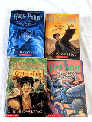 Harry Potter Paperback First Scholastic Year  3, 4, 5, 7 JK Rowling 2000's 