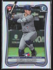 2026 Bowman Chrome Red Redemption Kazuma Okamoto RC Toronto Blue Jays #28