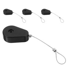 4Pcs Retractable Safety Cable Locks Durable Plastic Steel Security Wire Tether