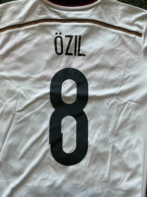 adidas Germany Youth Home Jersey 14/15 Legend Ozil #8 - White | eBay