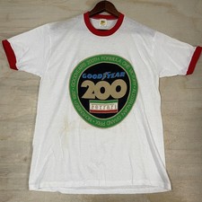Vintage Ferrari Goodyear 200 Shirt Mens Large White F1 Racing Formula 1 1987