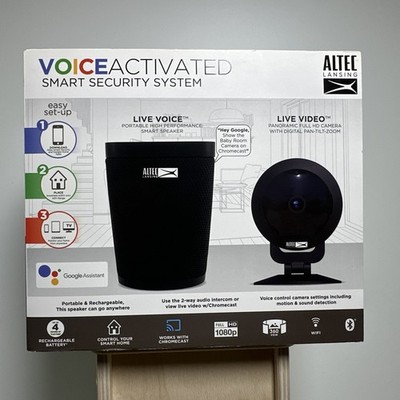 Altec Lansing Voice Activated Smart Security System Panoramic Camera&Speaker
