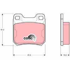 Satz Bremsbeläge Bremsklötze hinten für Opel Omega B V94 Vectra J96 24583730
