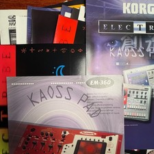 VINTAGE KORG KAOSS PADS AND MISC INFORMATIONAL BROCHURES