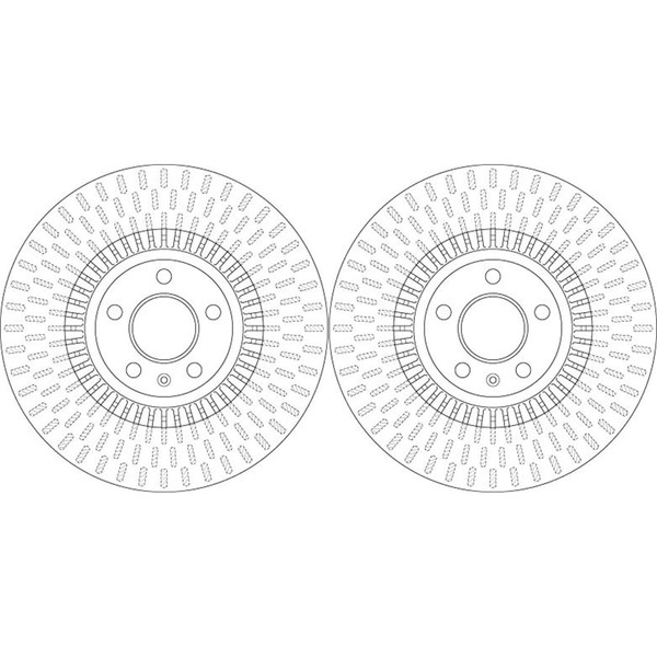 2X TRW Bremsscheiben 356Mm BelÜFtet Vorne Passend FÜR Audi A6 A7 A8 | DF6216-image