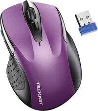 TECKNET Wireless Mouse for Laptop, Silent Mouse Quiet Click, Computer Mouse