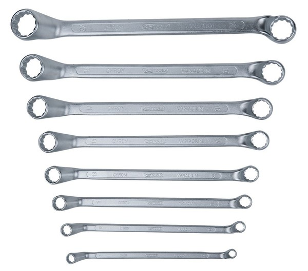 KS Tools Doppel-RingschlüSsel-Satz, GekröPft, 8-Tlg 6-22Mm - 517.0248-image
