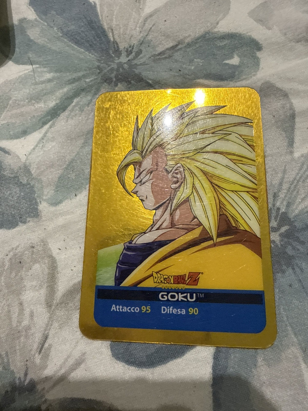 Edibas Lamincards DRAGON BALL Z SERIE ORO Dorata - GOKU SSJ3