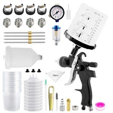 Hvlp Spray Gun W1.41.72.02.5mm Gravity Feed Air Paint Gun For Car Painting