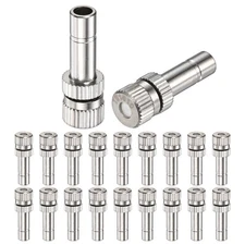 20Pcs Brass Misting Nozzles, 0.004"/0.1mm Mister Heads Outdoor Cooling System