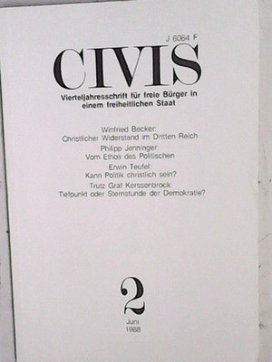 CIVIS. Vierteljahresschrift für freie Bürger in einem freiheitlichen Staat. 2 /