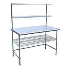 Workbench, Ss, 48" W, 30" D,  4Uen4