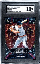 2023 Panini Chronicles Alan Trammell Crusade SGC 10 Pink Velocity Prizm /17
