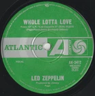 LED ZEPPELIN 45: WHOLE LOTTA LOVE/LIVING LOVING M. AUSSIE ATLANT 3412 EX+/NM '69