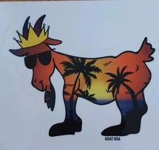 GOAT USA Stickers - PALM TREE - Single Sticker