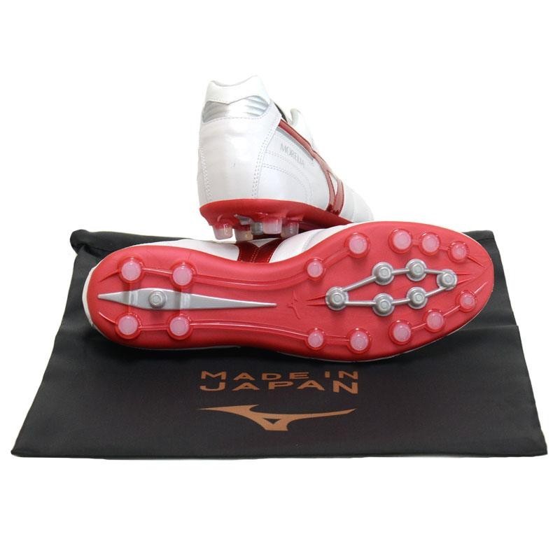 Mizuno Morelia サッカーシューズ 赤/白 日本製 MIZUNO ミズノ MORELIA II JAPAN モレリア 2 ジャパン