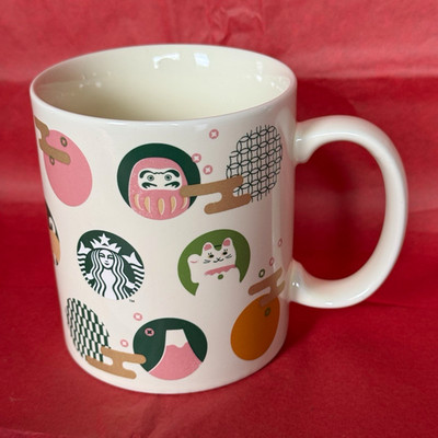 STARBUCKS JAPAN  ICONS  MUG MT FUJI DARUMA MANEKINEKO HACHIKO DOG
