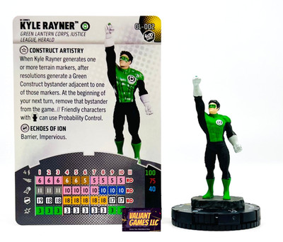 DC Heroclix Kyle Rayner #GL-002 w/ Card Iconix Green Lantern 400