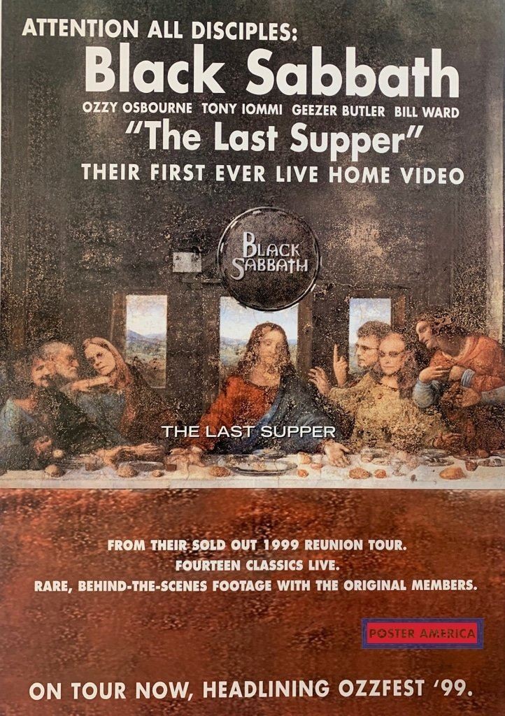 Black Sabbath The Last Supper Poster 24 x 35 | eBay