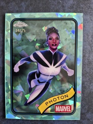 #24 Photon /75 Topps Chrome Marvel 2025 Sapphire Edition Aqua Refractor
