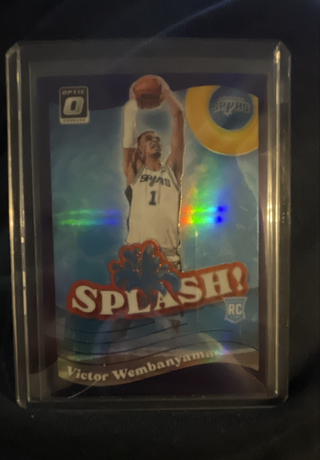 2023-24 Panini Donruss Optic - Splash! Victor Wembanyama #6 Purple Prizm (RC)