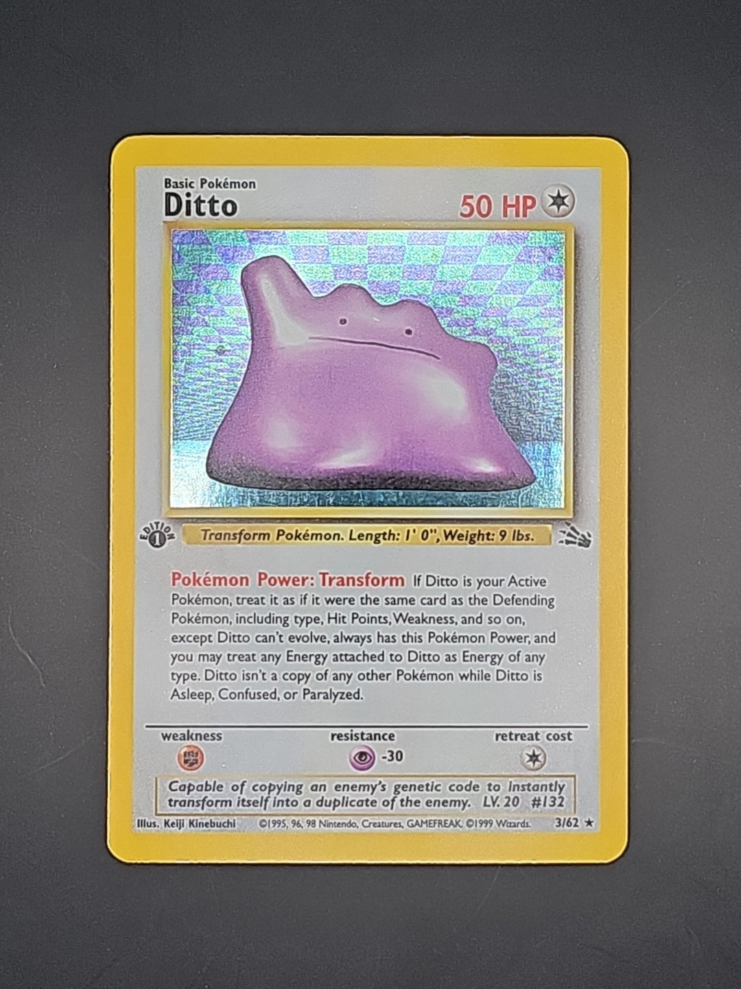 Ditto 1999 Fossil #03/62 1st Edition Holo Price Guide - Sports Card Investor