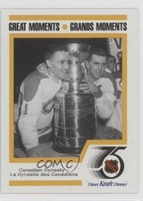 1991-92 Kraft Dinner Maurice Richard Jacques Plante Great Moments #6 HOF q7c