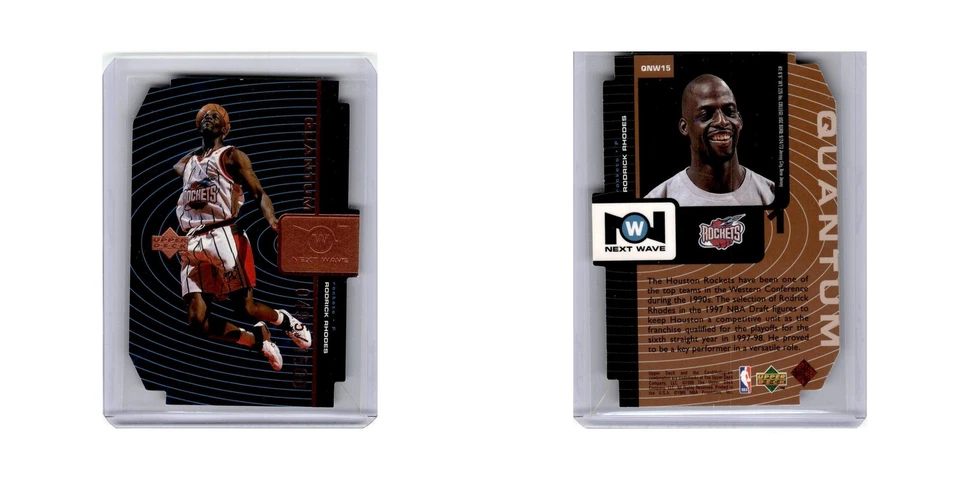 Rodrick Rhodes #/1500 1999 Upper Deck Quantum Next Wave #QNW15 NM - Image 3 of 3