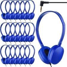 18 Pack Kids Headphones Bulk for Classroom School Class Set of Headphones for..