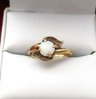 Vintage 10K Yellow Gold Opal Solitaire Ring Size 5.5 1.8 Gr [R381] — photo 10