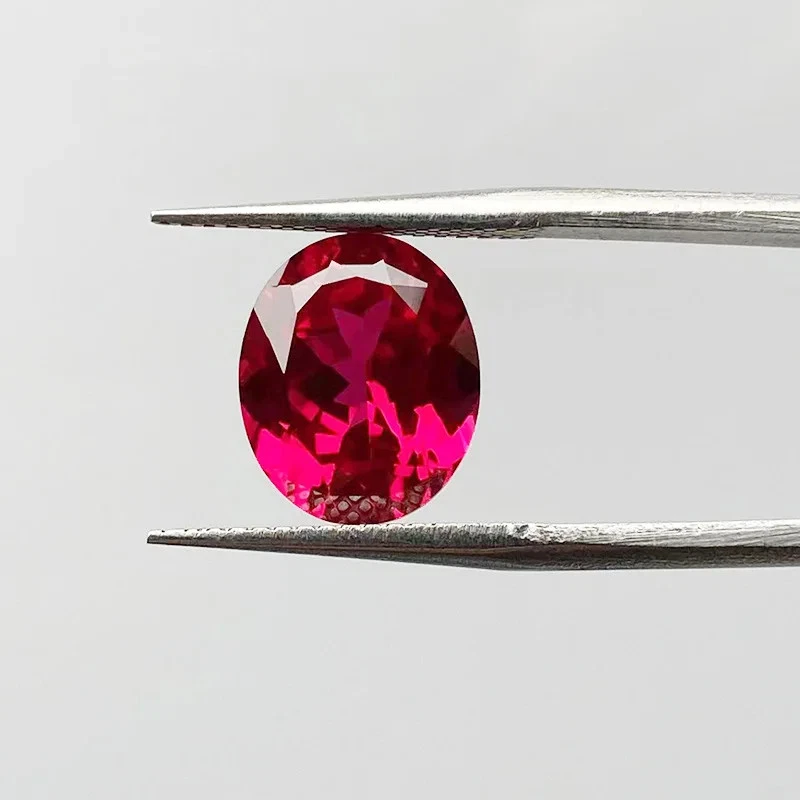 Ruby Gem 0.5-10ct Oval Cut Lab-grown Gemstones AGL VVS1 for Jewelry Making - Image 4 of 4