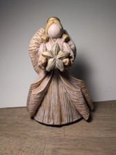Christmas Angel Figurine Holding Star Large See Desc.