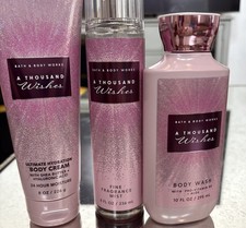 Bath  Body Works A Thousand Wishes Body Cream, Fine Mist  Body Wash New