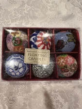 A Set Of 6 Radiant Accents Floating Candles Multi Designs