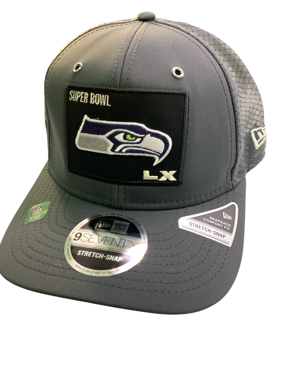 New Era Seattle Seahawks 9FIFTY Snapback - Jersey Team - Heather Indigo, 100% Cotone
