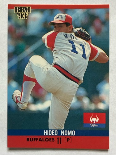 Hideo Nomo [Buffaloes] #3 1993 BBM card