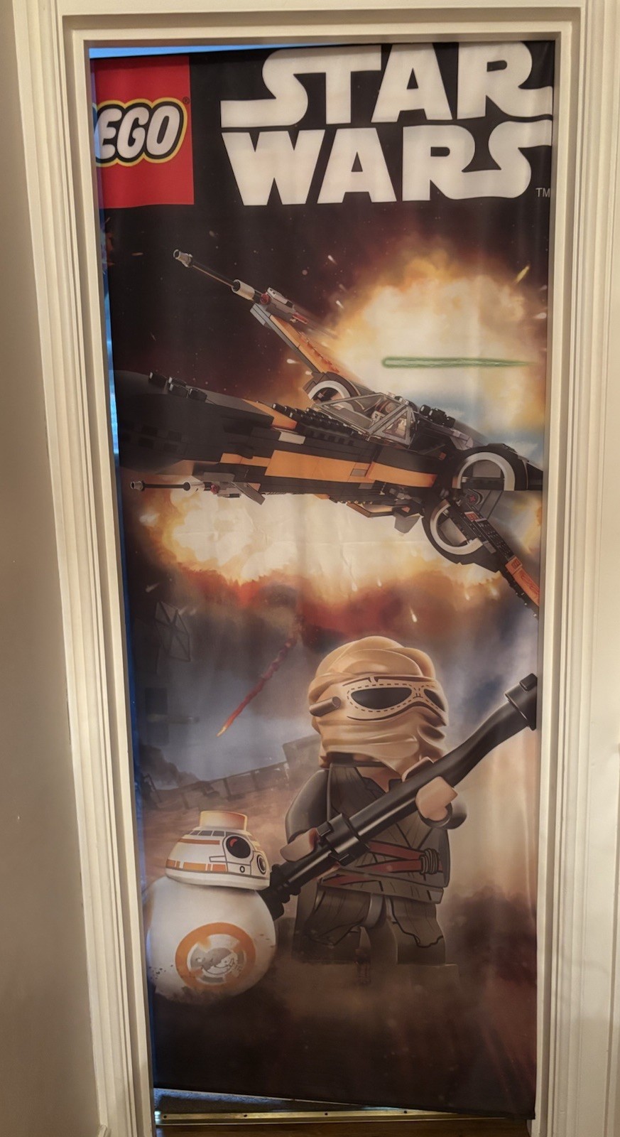 2 x Lego Star Wars Promo Fabric Banners Store Display Original Unused Rare Mint