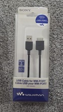 WM-PORT USB Cable WMC-NW20MU for Sony Walkman Charge/Data Sync 1M Black Genuine